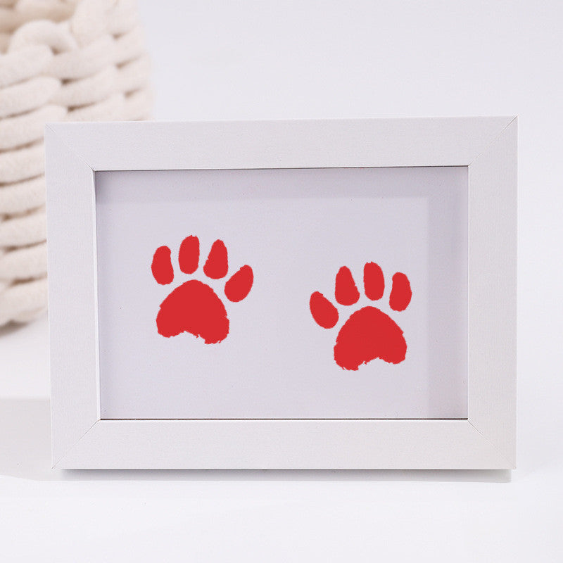 Paw Print Keepsake Kit - Capture Pet's Paw & Nose Prints | Frameable Memorial Gift | No-Mess Ink Pad