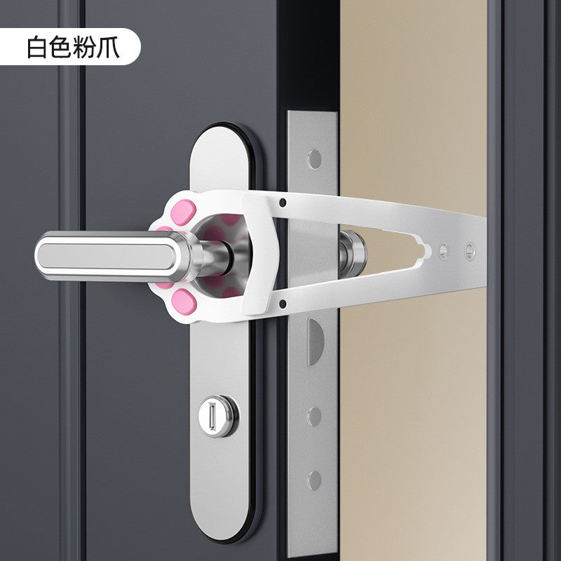 No-Drill Pet Door Stopper - Adjustable Gap Holder for Cats & Small Dogs, Lets Pets Move Freely
