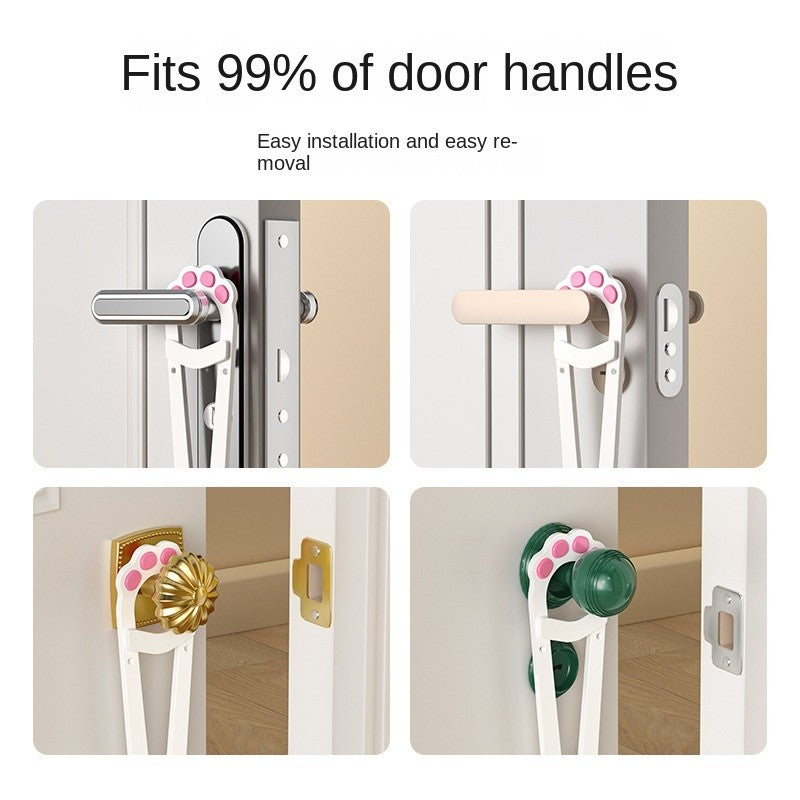 No-Drill Pet Door Stopper - Adjustable Gap Holder for Cats & Small Dogs, Lets Pets Move Freely