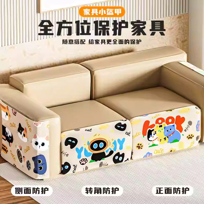 Cat scratch protector for sofa & Wall-durable self-adhesive furniture guard | non-slip climbing pads & anti-shedding mat