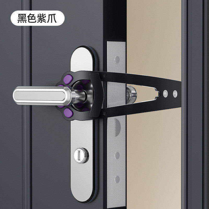 No-Drill Pet Door Stopper - Adjustable Gap Holder for Cats & Small Dogs, Lets Pets Move Freely