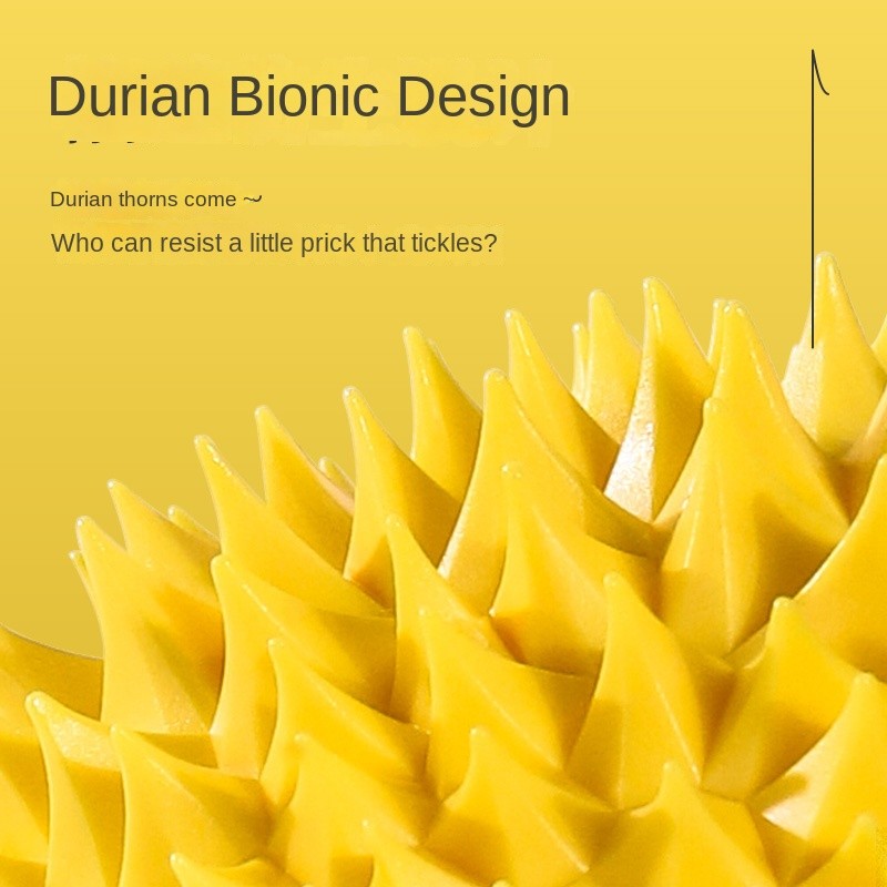 Durian-Shaped Cat Grooming Brush & Wall Scratcher - Itch Relief Massager for Cats | Fun Scratch Toy