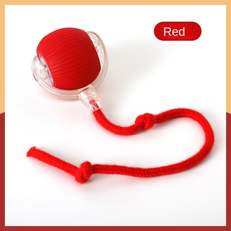 Automatic Self-Moving Cat Toy Ball - Smart Interactive Teaser with Flashing Lights & Random Bounce