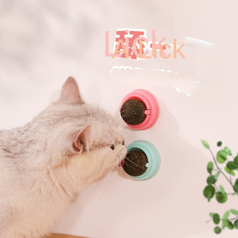 Crab & Avocado Catnip Toys - Self-Rolling Dental Chew Ball with Catnip | for Teeth Cleaning & Play