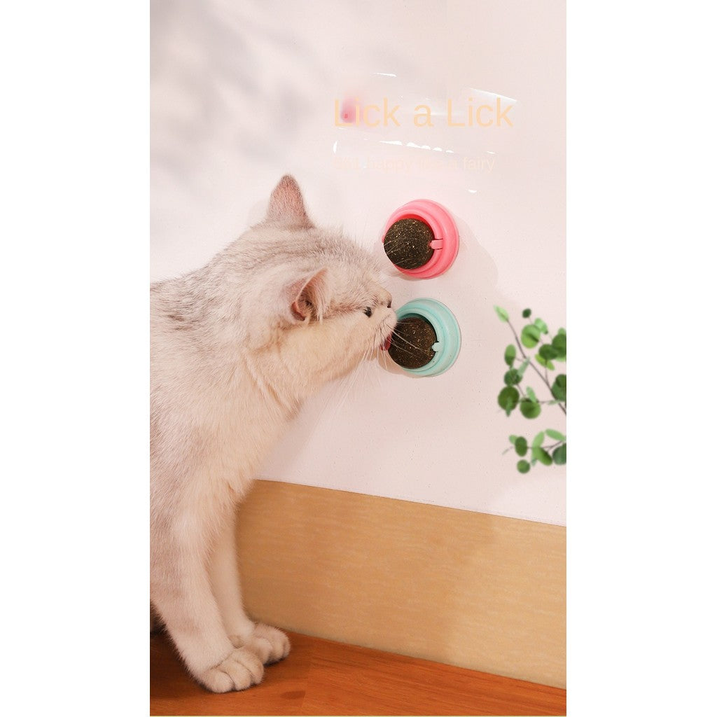 Crab & Avocado Catnip Toys - Self-Rolling Dental Chew Ball with Catnip | for Teeth Cleaning & Play