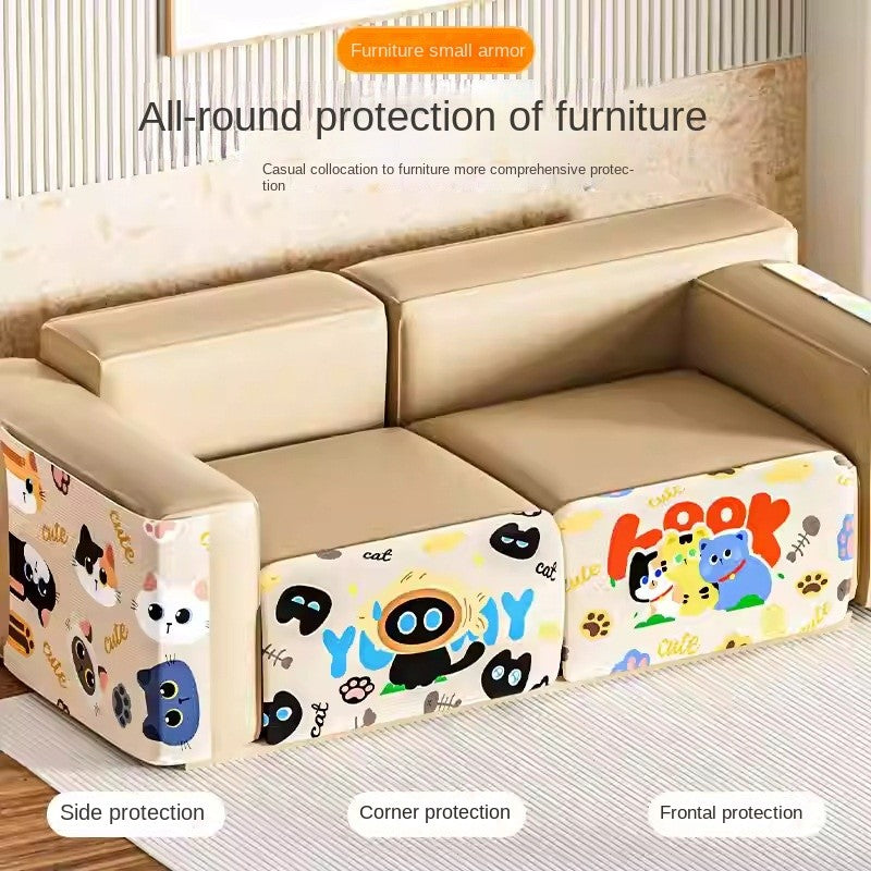 Cat scratch protector for sofa & Wall-durable self-adhesive furniture guard | non-slip climbing pads & anti-shedding mat
