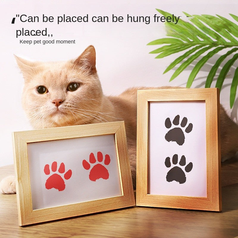Paw Print Keepsake Kit - Capture Pet's Paw & Nose Prints | Frameable Memorial Gift | No-Mess Ink Pad