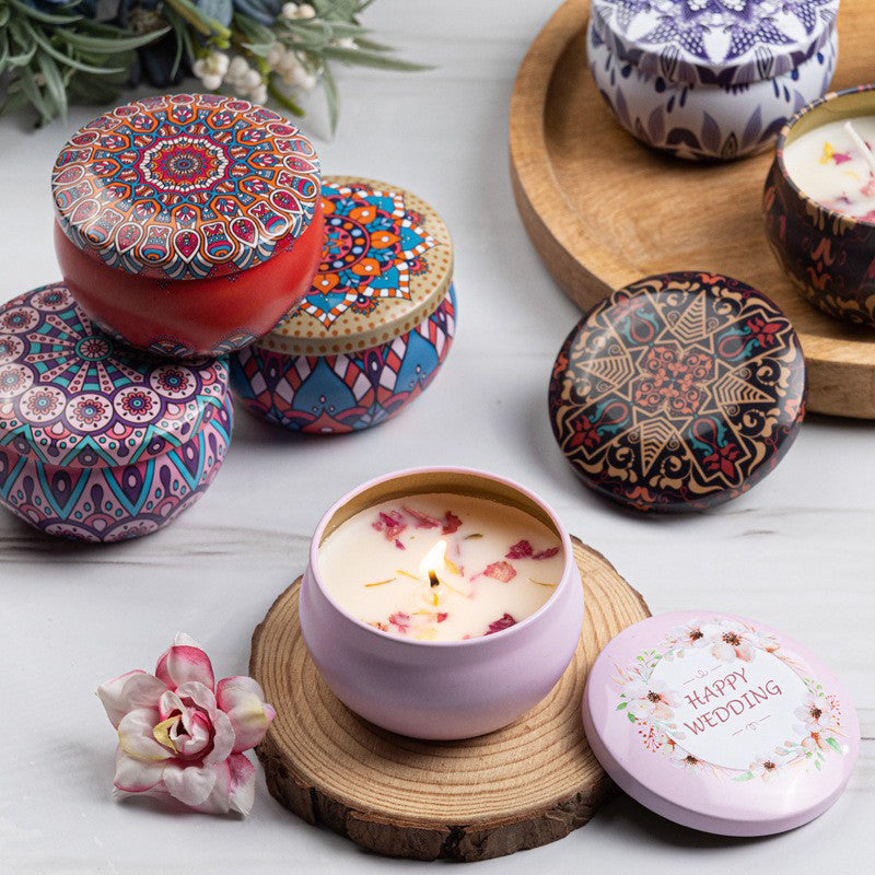 Premium Soy Wax Aromatherapy Candles Dry Flower 15Hour+ Burn Fragrance for Home Relaxing Scents Gift