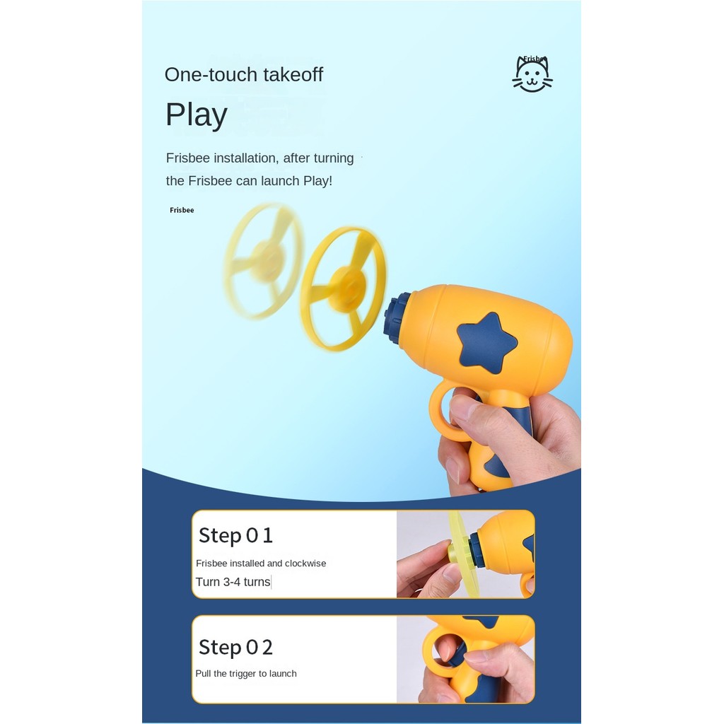 6-in-1 Self-Play Cat Toys Set – LED Spinner, Flying Disc & Auto-Launch Dragonfly |