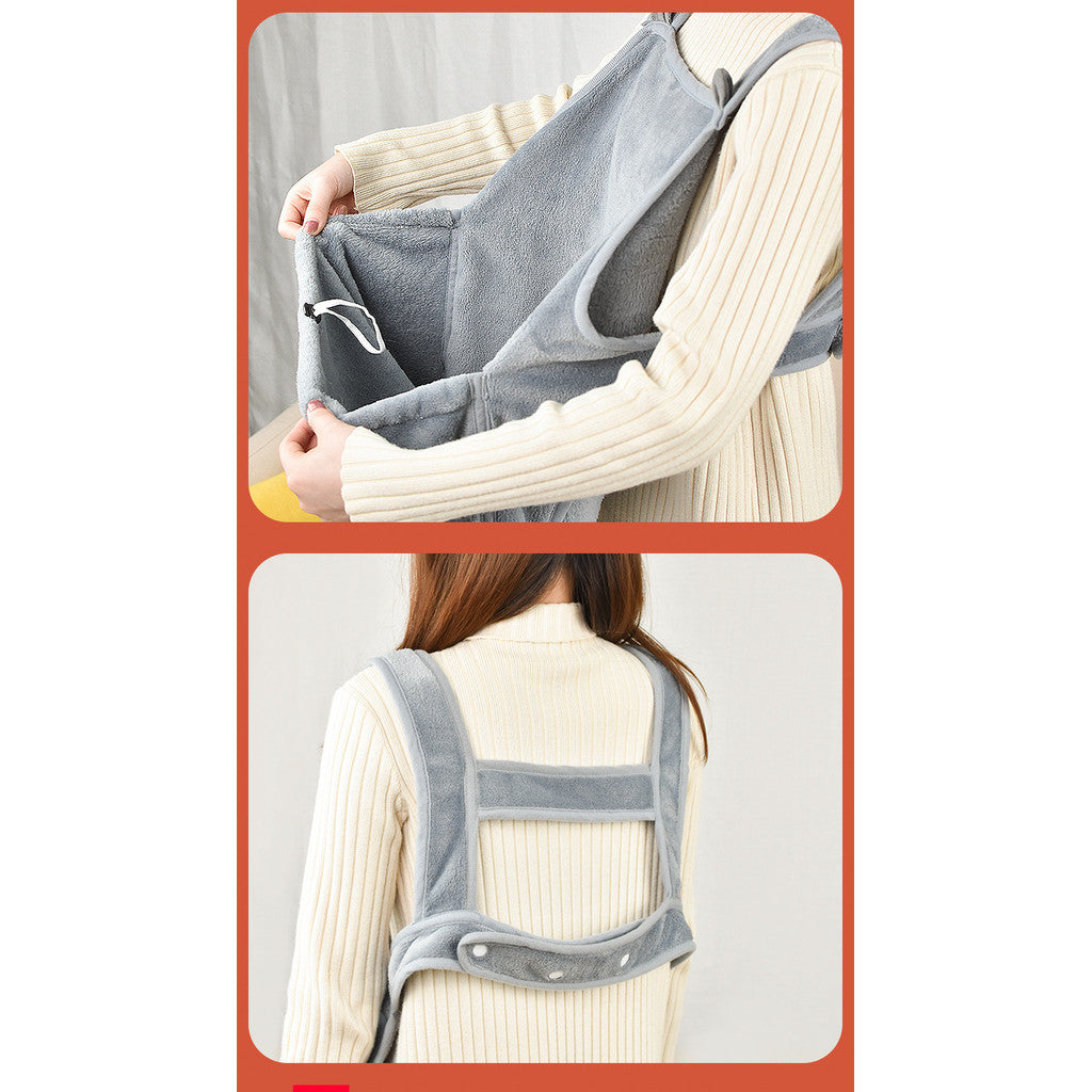Kopipets Cat Cuddle Apron - Hands-Free Cat Carrier with Anti-Scratch Pockets | Hair-Proof Pet Holding Dress