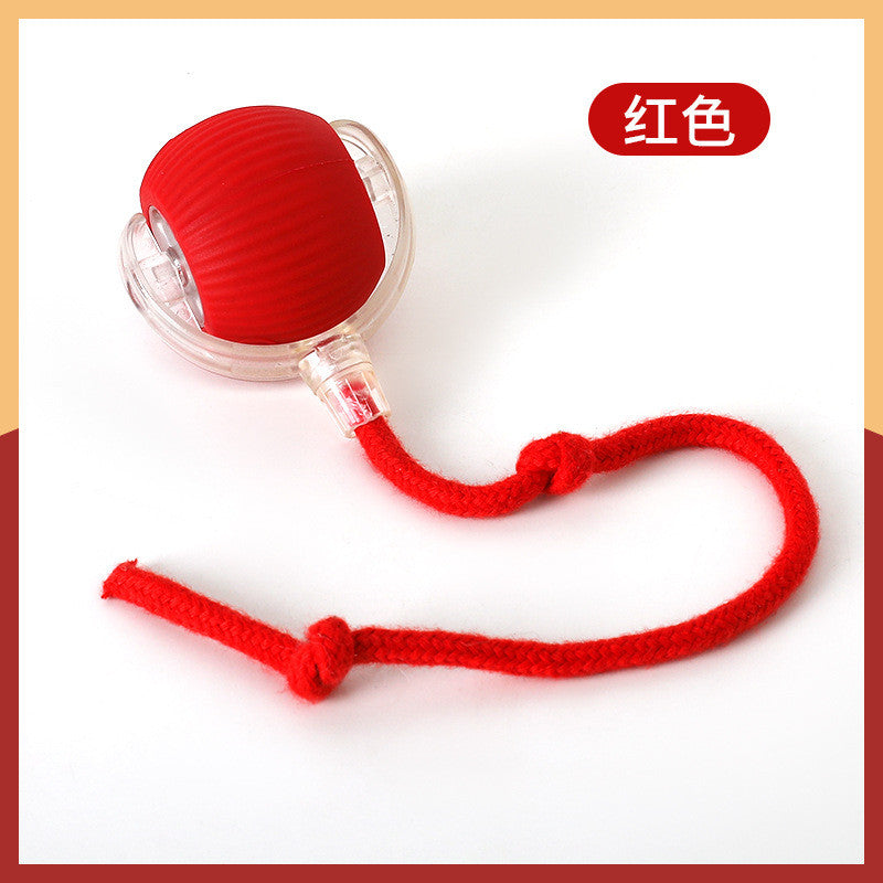 Automatic Self-Moving Cat Toy Ball - Smart Interactive Teaser with Flashing Lights & Random Bounce