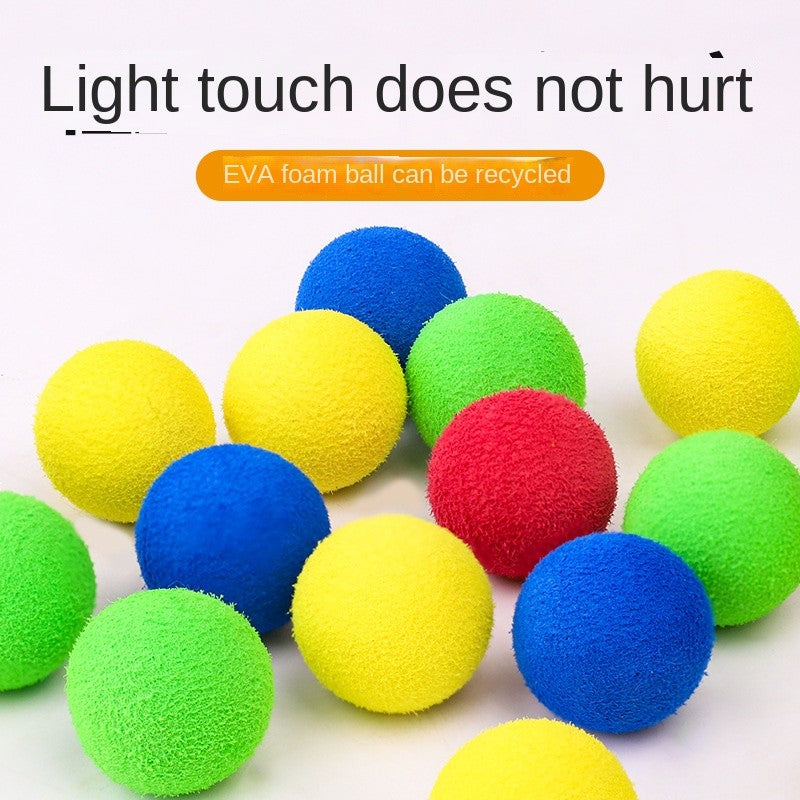 Cat Toy Ball Launcher Gun – Super Elastic EVA Balls (10-Pack) | Fun Shooting & Fetch Game for Indoor Cats