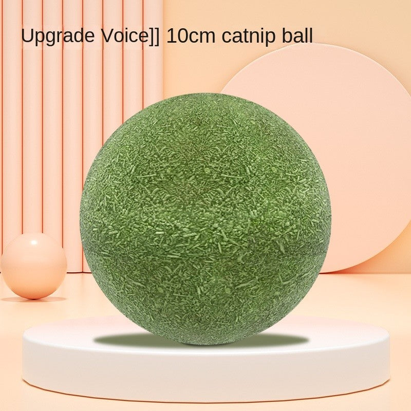 Crab & Avocado Catnip Toys - Self-Rolling Dental Chew Ball with Catnip | for Teeth Cleaning & Play