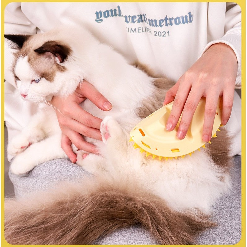 Durian-Shaped Cat Grooming Brush & Wall Scratcher - Itch Relief Massager for Cats | Fun Scratch Toy