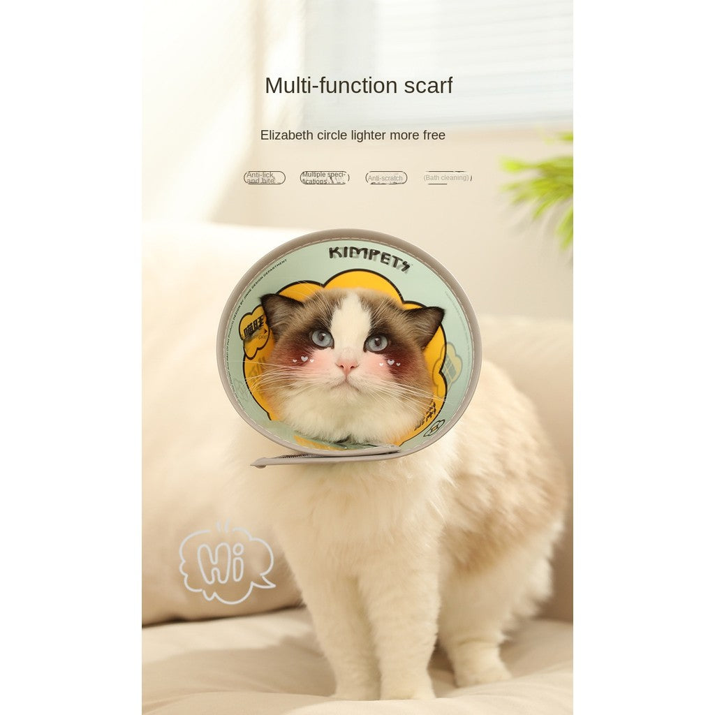 Pet Protective Collar - Anti-Scratch & Bite Shield for Cat/Dog Grooming & Bathing