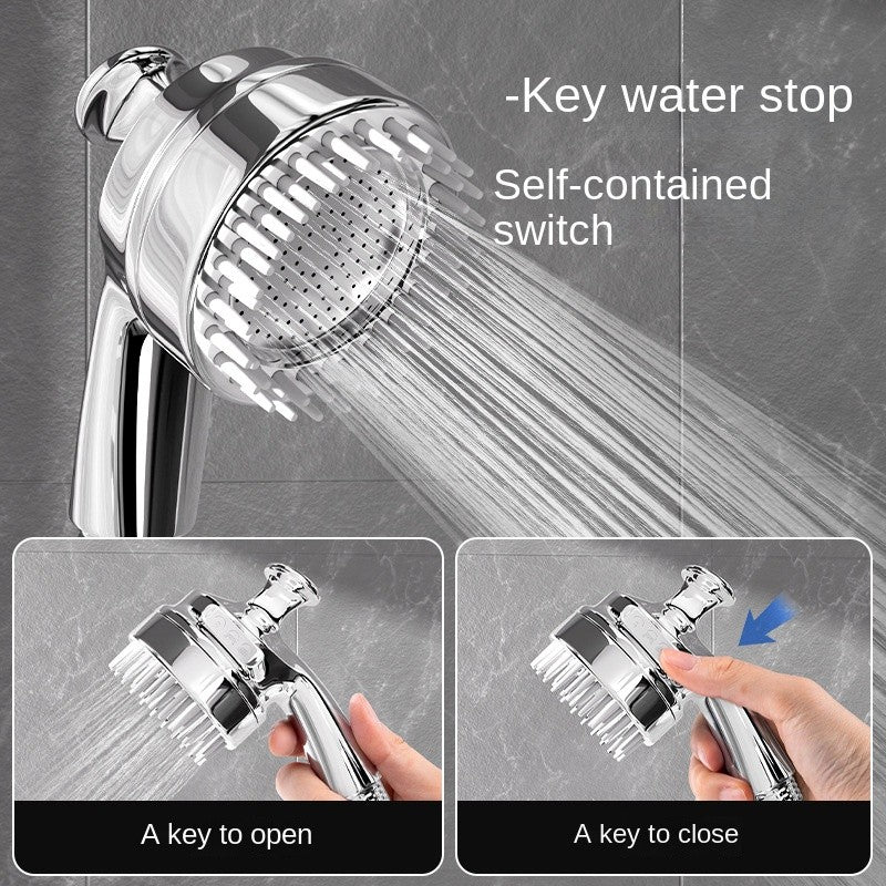 Pet Shower Spray Head - Pressure Boost & Massage for Dog/Cat Bathing