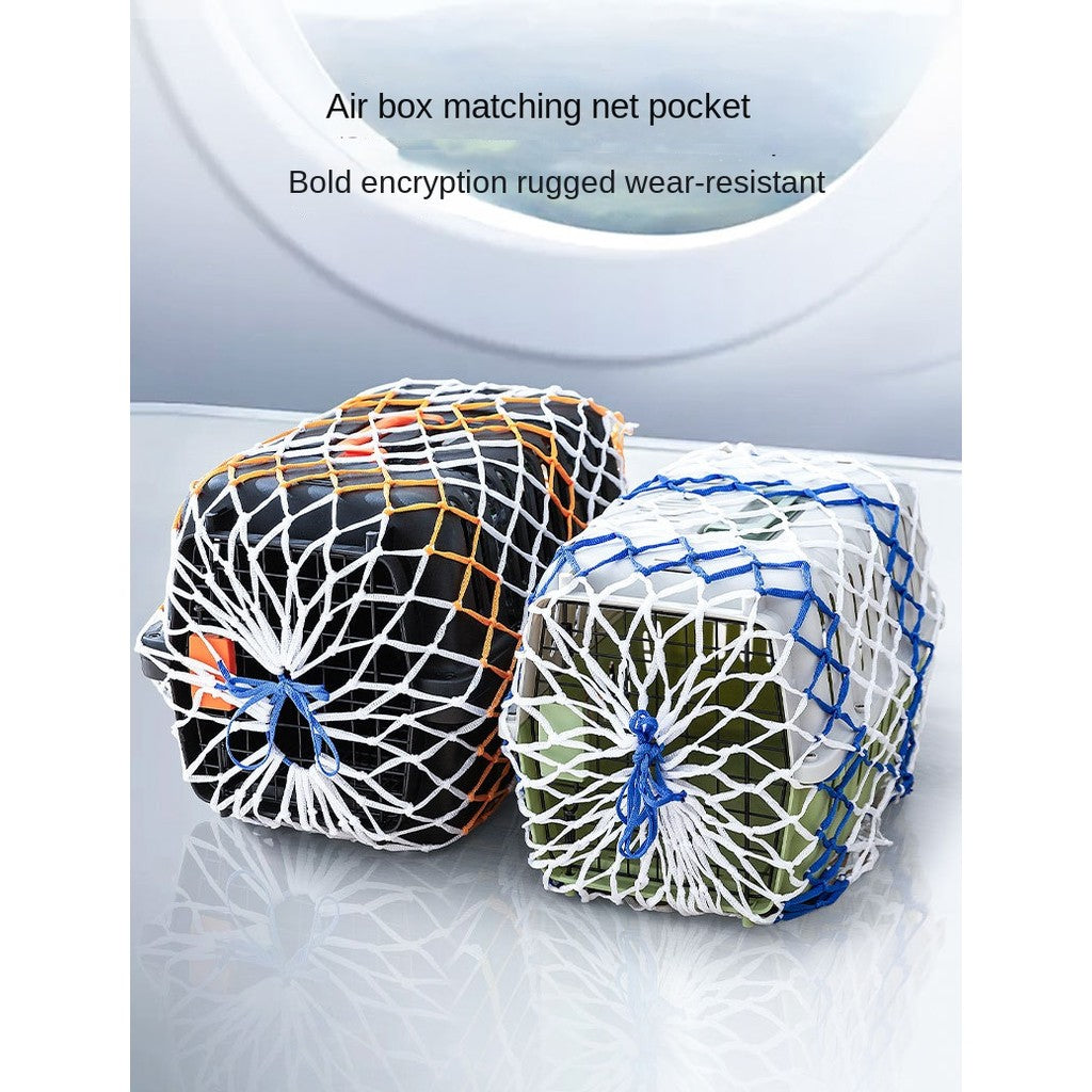 Extra Thick & Dense Pet Airline Crate Cover - Escape-Proof Mesh Net for Secure Travel Transport