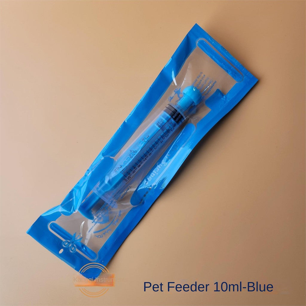 Pet Feeding Syringe - Colorful Plastic Medicine Dispenser for Cats/Dogs (5ml/10ml)