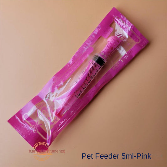Pet Feeding Syringe - Colorful Plastic Medicine Dispenser for Cats/Dogs (5ml/10ml)