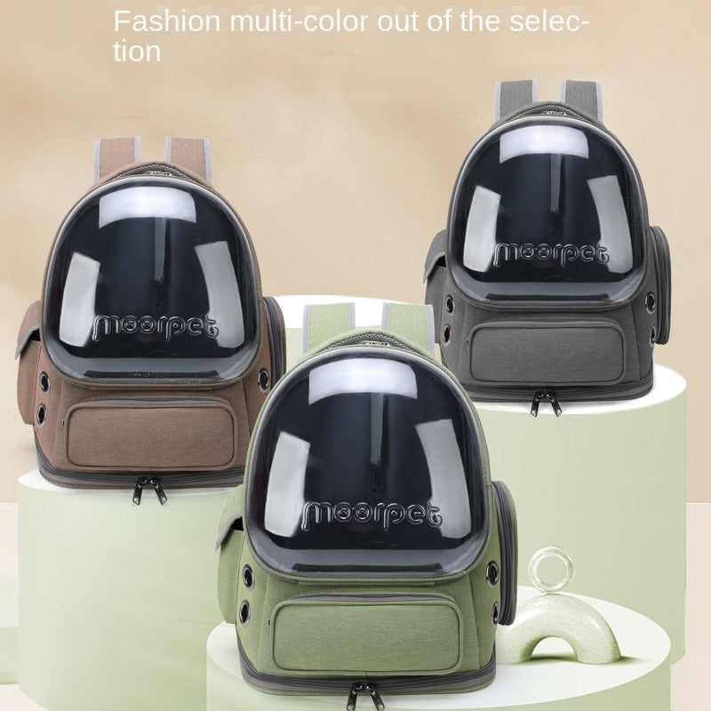 Space capsule cat backpack carrier-breathable pet travel bag for cats/dogs