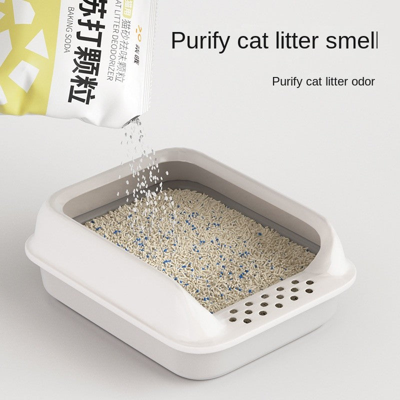 Cat Litter Deodorizer Powder - Baking Soda Formula | Eliminates Urine & Poop Odors Instantly