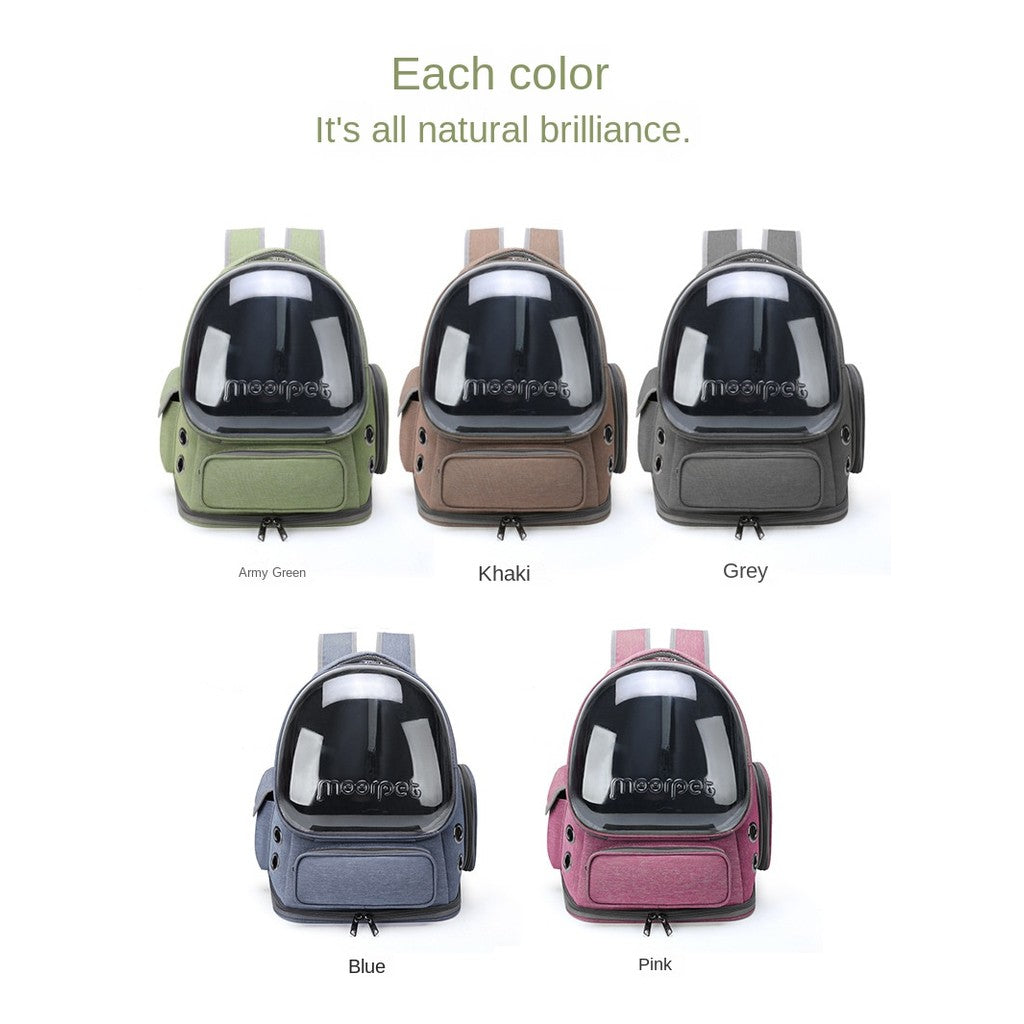Space capsule cat backpack carrier-breathable pet travel bag for cats/dogs