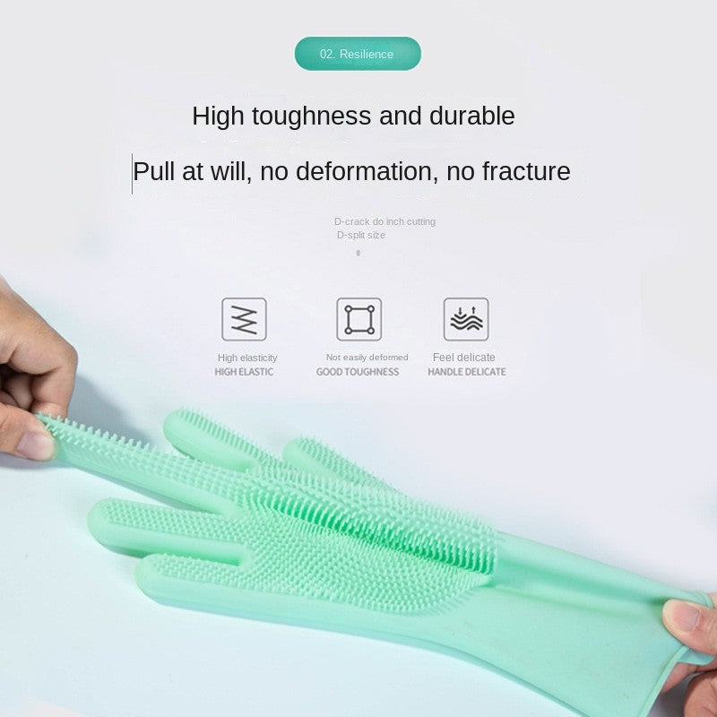 Pet Bath glove-hair removal & massage brush for dog/cat washing (anti-scratch)