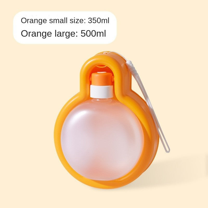 Portable Pet Water Bottle - Foldable Travel Bowl with Carabiner for Dogs & Cats On-The-Go