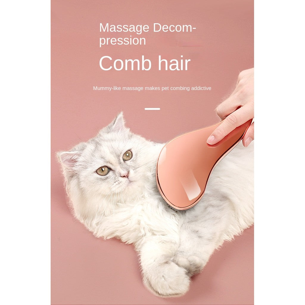 Anti-Static Pet Grooming Brush - Deshedding Comb for Cats & Dogs, Removes Loose Hair Effectively