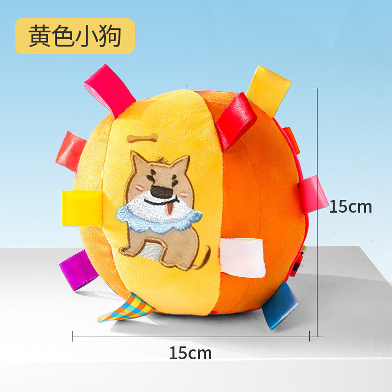 Squeaky Dog Toy Ball - Durable Plush Chew Ball for Small Dogs (Poodles, Corgis) | Energy-Burning Fetch