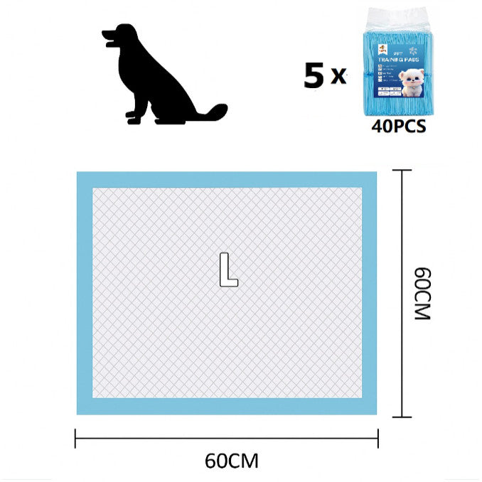 Kopipets BUNDLE OF 5 Pet Pee Pads Great Value for Daily Dogs Puppies Cats Rabbits Senior Pets