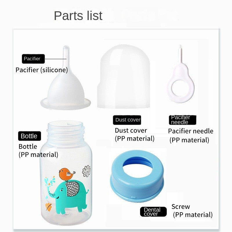 125ml Pet Nursing Bottle - Newborn Kitten/Puppy Feeder with Silicone Nipple for Milk & Water