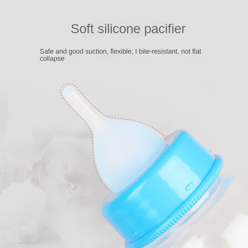 125ml Pet Nursing Bottle - Newborn Kitten/Puppy Feeder with Silicone Nipple for Milk & Water