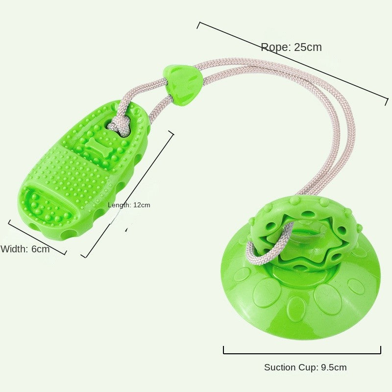 Tough Dog Chew Toy with Suction Cup - Interactive Slow Feeder & Tug-of-War Toy for Boredom Relief