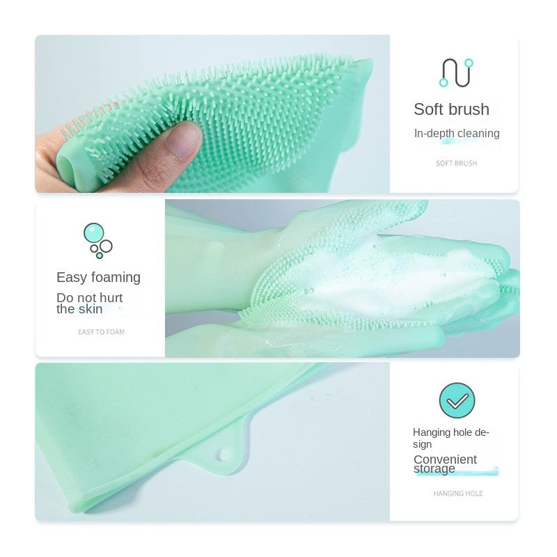 Pet Bath glove-hair removal & massage brush for dog/cat washing (anti-scratch)