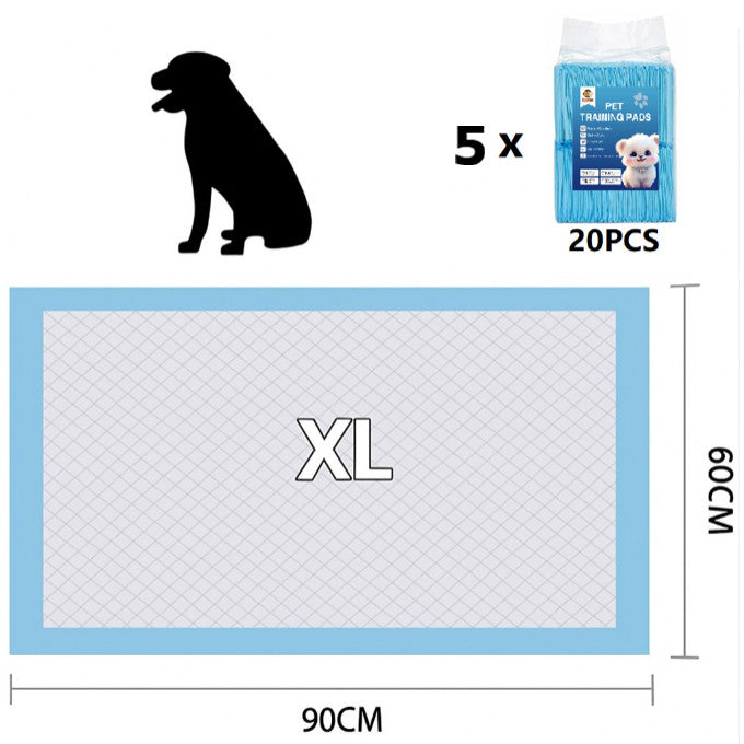 Kopipets BUNDLE OF 5 Pet Pee Pads Great Value for Daily Dogs Puppies Cats Rabbits Senior Pets