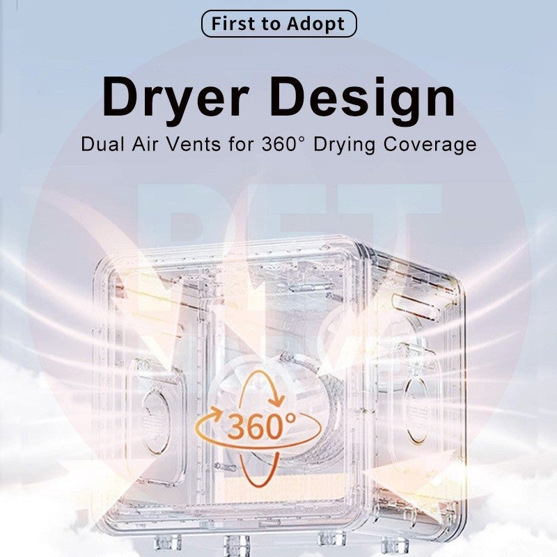 Pet Dryer Box 2nd Gen Cat Dog Drying Cabin | Quiet | 1-Year SG Support | Can Use As Pet Bed