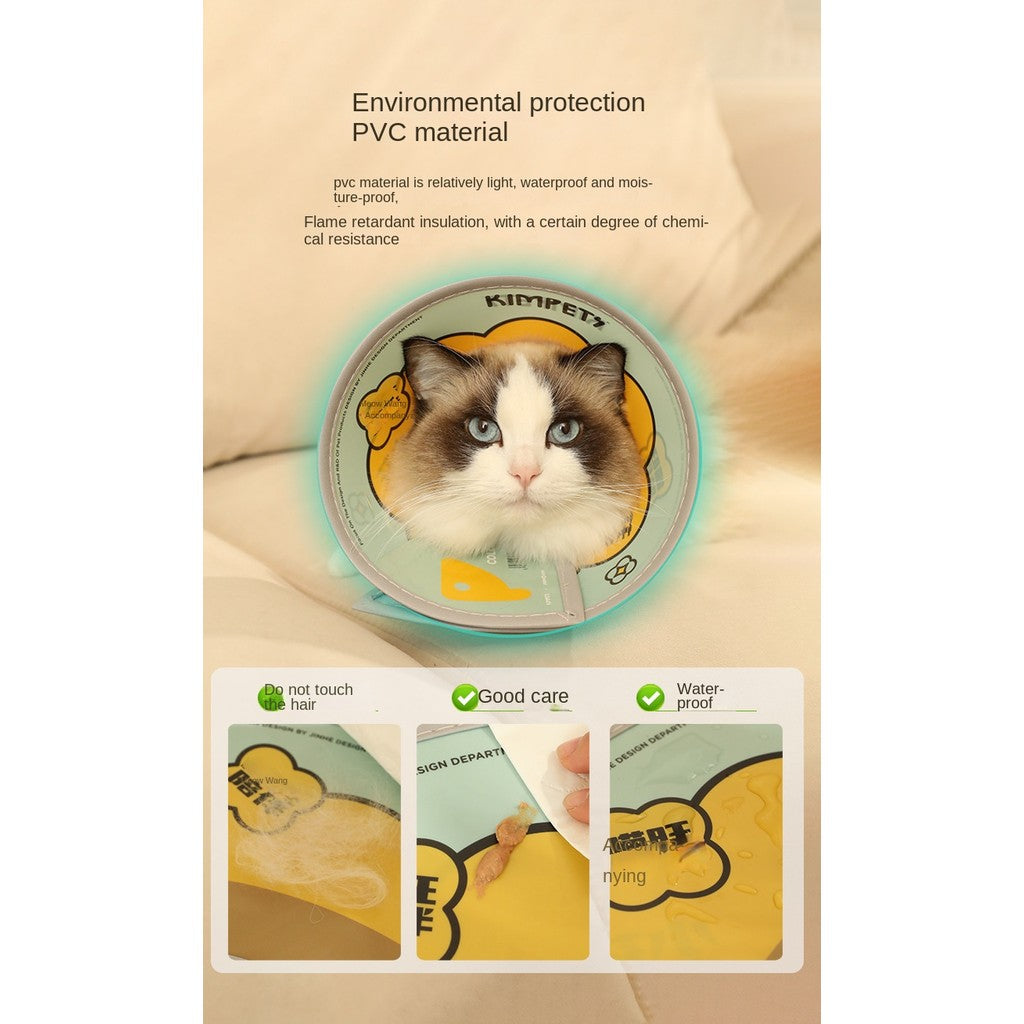 Pet Protective Collar - Anti-Scratch & Bite Shield for Cat/Dog Grooming & Bathing