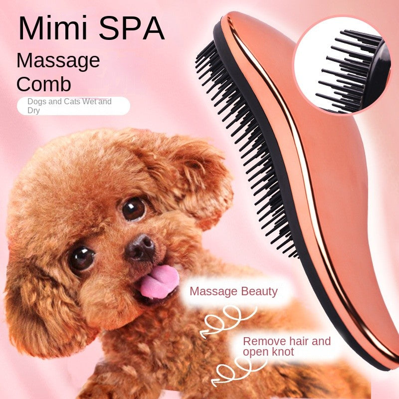 Anti-Static Pet Grooming Brush - Deshedding Comb for Cats & Dogs, Removes Loose Hair Effectively