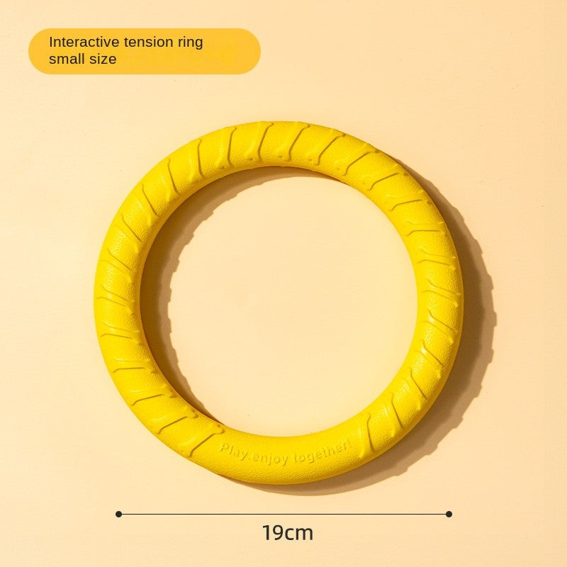 Dog Toy Ball Set - Chew-Proof Flying Disc & Ring for Small Breed Puppies