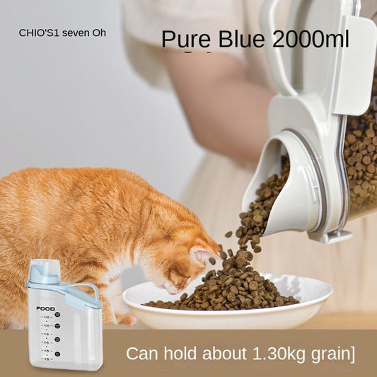 Airtight Pet Food Storage Container - Vacuum Sealed for Dog/Cat Dry Food & Treats