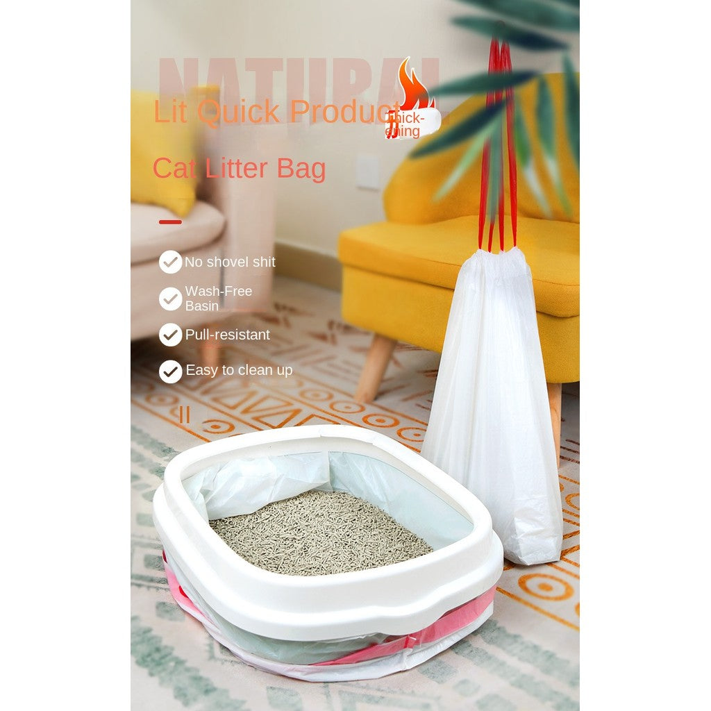 Disposable litter box bags