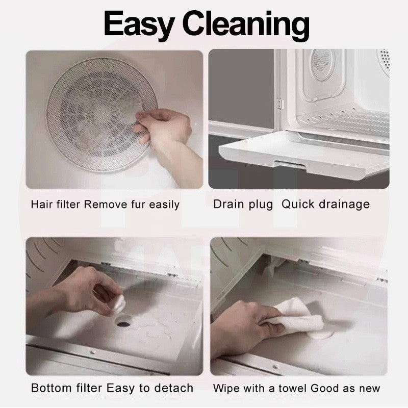 Pet Dryer Box 2nd Gen Cat Dog Drying Cabin | Quiet | 1-Year SG Support | Can Use As Pet Bed