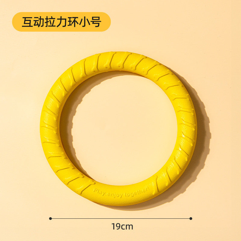 Dog Toy Ball Set - Chew-Proof Flying Disc & Ring for Small Breed Puppies