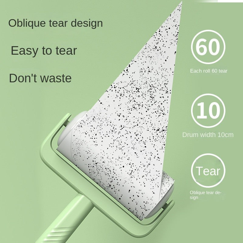 Sticky lint roller for Pet Hair-portable clothes & furniture hair remover with refillable paper