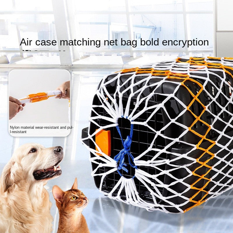 Extra Thick & Dense Pet Airline Crate Cover - Escape-Proof Mesh Net for Secure Travel Transport