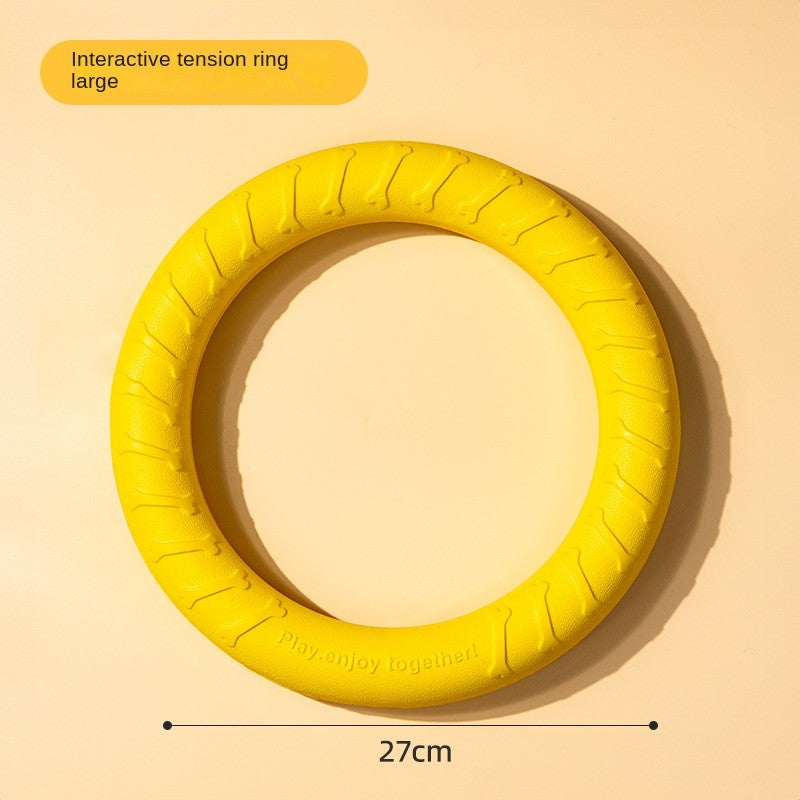 Dog Toy Ball Set - Chew-Proof Flying Disc & Ring for Small Breed Puppies