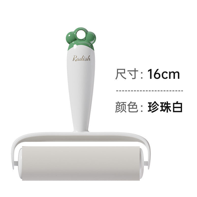 16CM Carrot Pet Hair Roller - Sticky Lint Remover for Clothes, Furniture, Car Seats (Tear-off Paper)