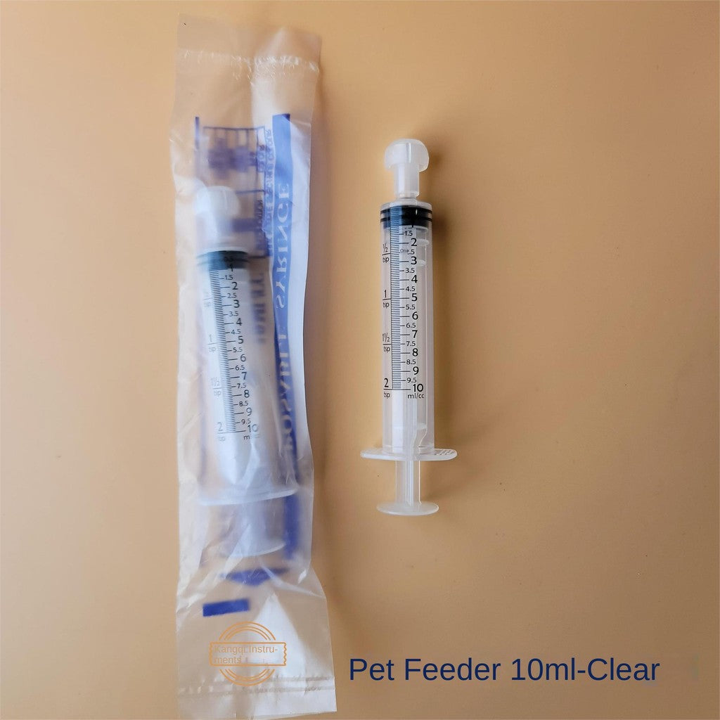 Pet Feeding Syringe - Colorful Plastic Medicine Dispenser for Cats/Dogs (5ml/10ml)