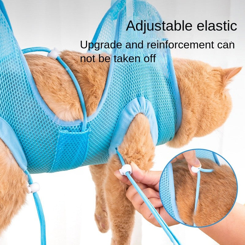 Pet Grooming Hammock - for Cat/Dog Nail Trimming, Bathing & Ear Cleaning (S/M Size)
